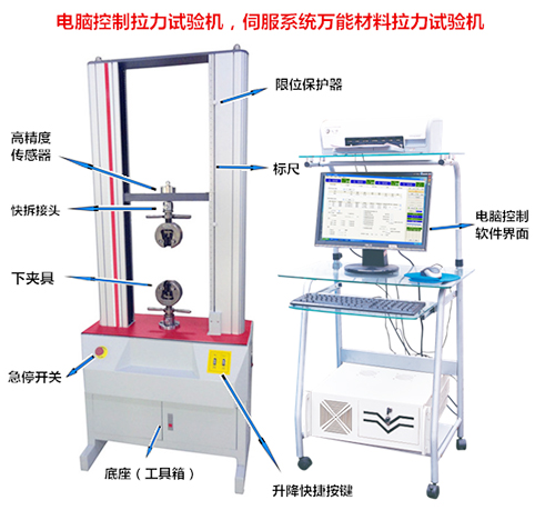 雙柱電子拉力測試機(jī)實(shí)圖